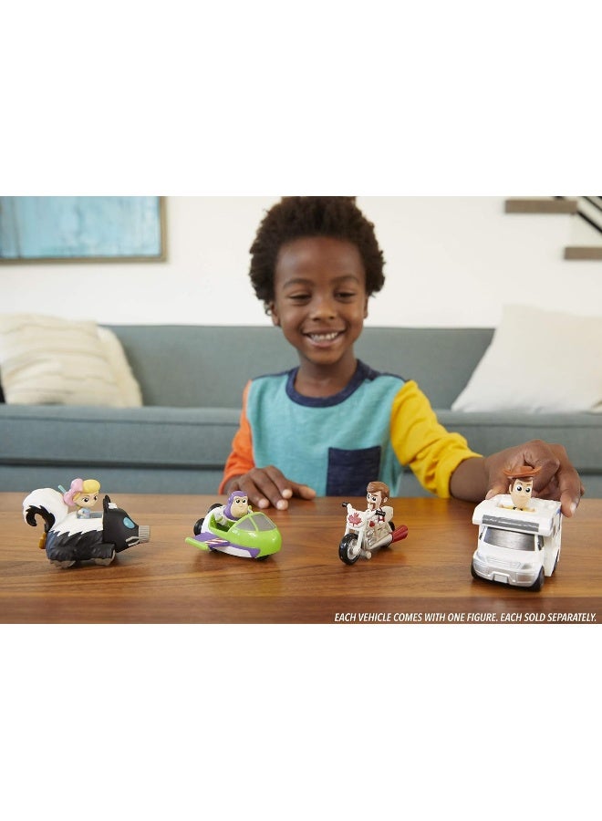 Toy Story Disney GCY49 4 Movie - Mini Figure with Vehicle, Multi-Colour