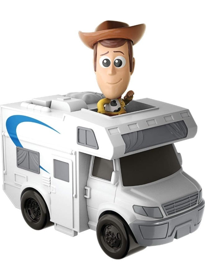 Toy Story Disney GCY49 4 Movie - Mini Figure with Vehicle, Multi-Colour
