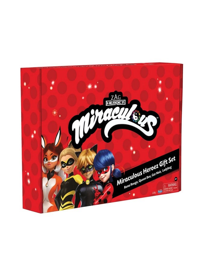 Miraculous Ladybug Edition 4 Pack W/Exclusive Ladybug Fashion Heroez Gift Set