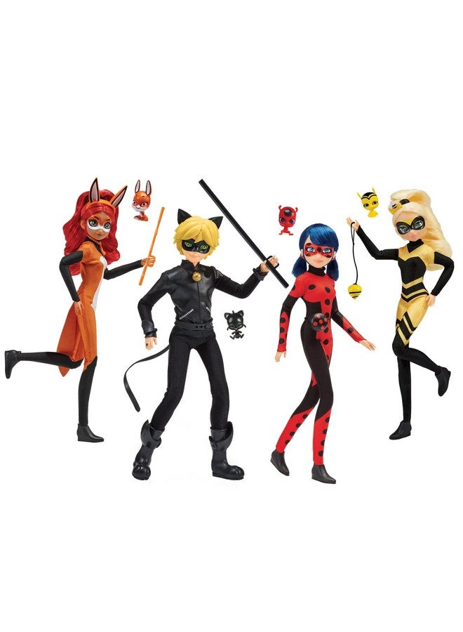 Miraculous Ladybug Edition 4 Pack W/Exclusive Ladybug Fashion Heroez Gift Set