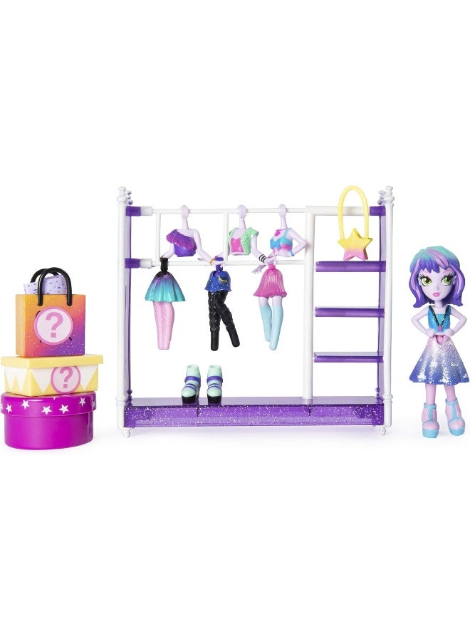 Off the Hook Style Studio, Fashion Fun Playset with 4-inch Small Doll and Fashions and Accessories