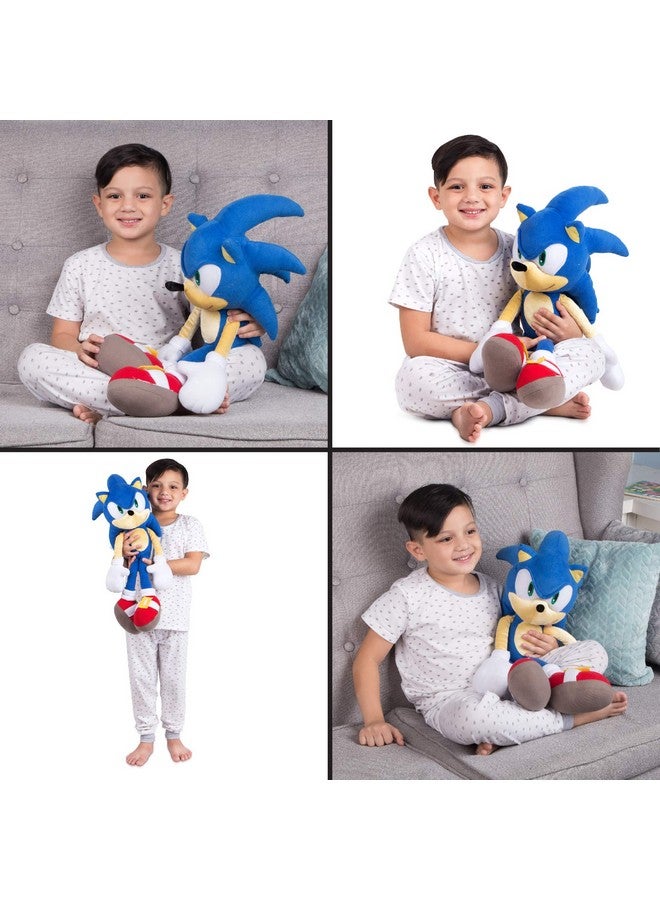 Kids Bedding Super Soft Plush Cuddle Pillow Buddy, One Size, Sonic The Hedgehog