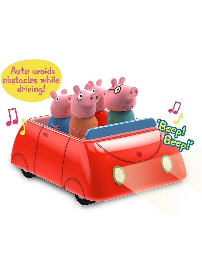 Peppa Pig'S Clever Car Interactive Pre-School Toy With Lights And Sounds - Self Driving - Plays Peppa Music And Talks - Motorized Vehicle With Collision Avoidance Sensors- Red