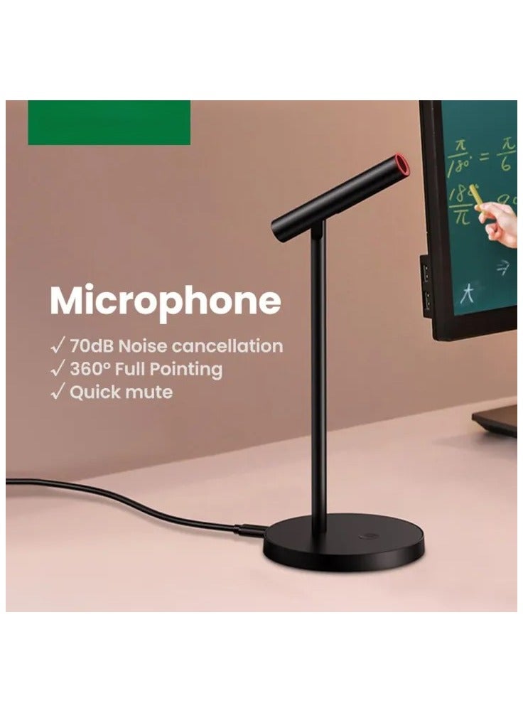 USB Microphone Noise Cancelling Condenser Computer Microphone Plug And Play For Live Streaming Podcasting Vocal Recording Video Conference Compatible