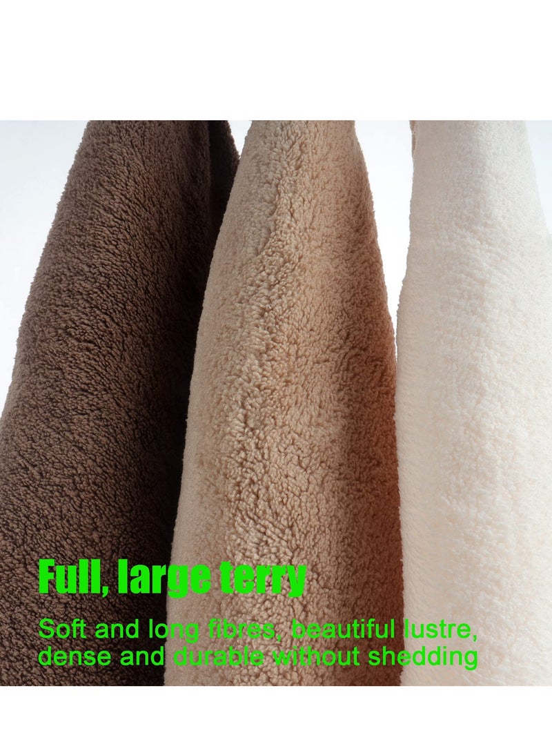 Hand Dryer Towels 3 Pieces Hand Towels with Hanging Loops Soft and Absorbent Microfiber Coral Fleece Hand Towels with Bows for Kitchen and Bathroom Absorbent Quick Drying Dark Colour