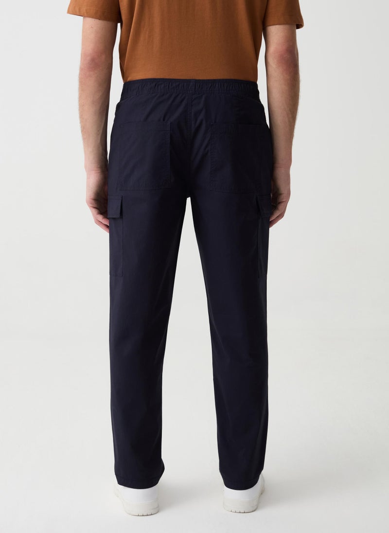 Cargo trousers in stretch cotton