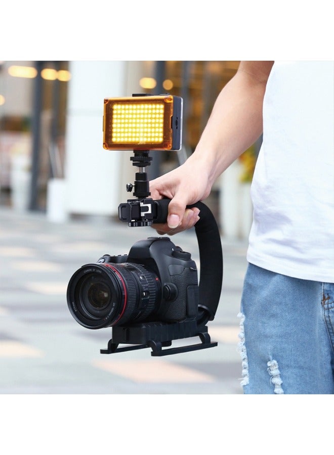 PULUZ U/C Shape Portable Handheld DV Bracket Stabilizer for All SLR Cameras and Home DV Camera