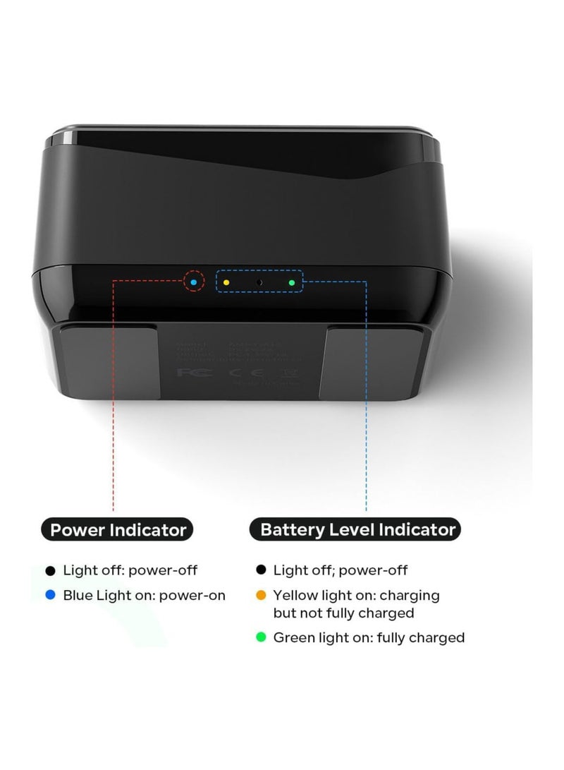 Insta360 X4 Fast Charging Hub with USB Type-C Cable, 3-Slot Battery Charger Station and SD Card Storage, Compatible with Insta360 X4 Battery Accessories.