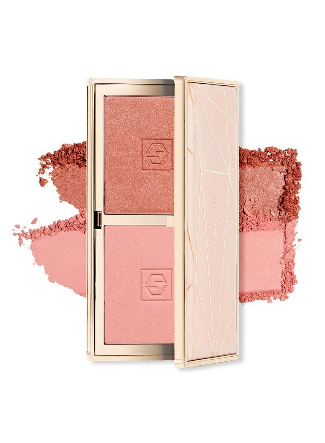 Blush Bouquet Duo 2 Shade Blush Palette High Pigment Powder Natural Flush Beauty Cosmetics Vitamin E Talcfree Paraben Gluten & Cruelty Free