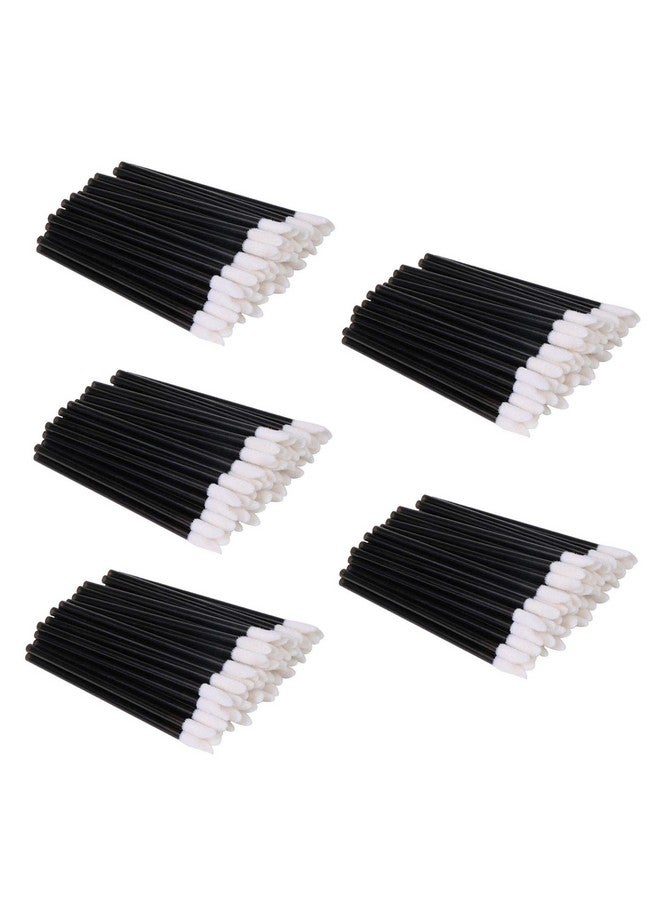 (Tm) 500 Pieces Disposable Lip Brushes Lipstick Gloss Wands Applicator Makeup Tool Kits Black