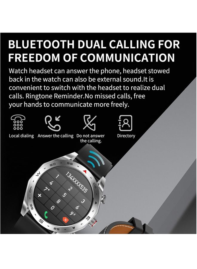 ST 5 Smart Watch With Built-In Speaker HD IPS AMOLED Display Waterproof Smartwatch App Control Heart Rate GPS Unisex Fitness Smartwatch With Wireless Charger And Watch Buds Full Touch Display