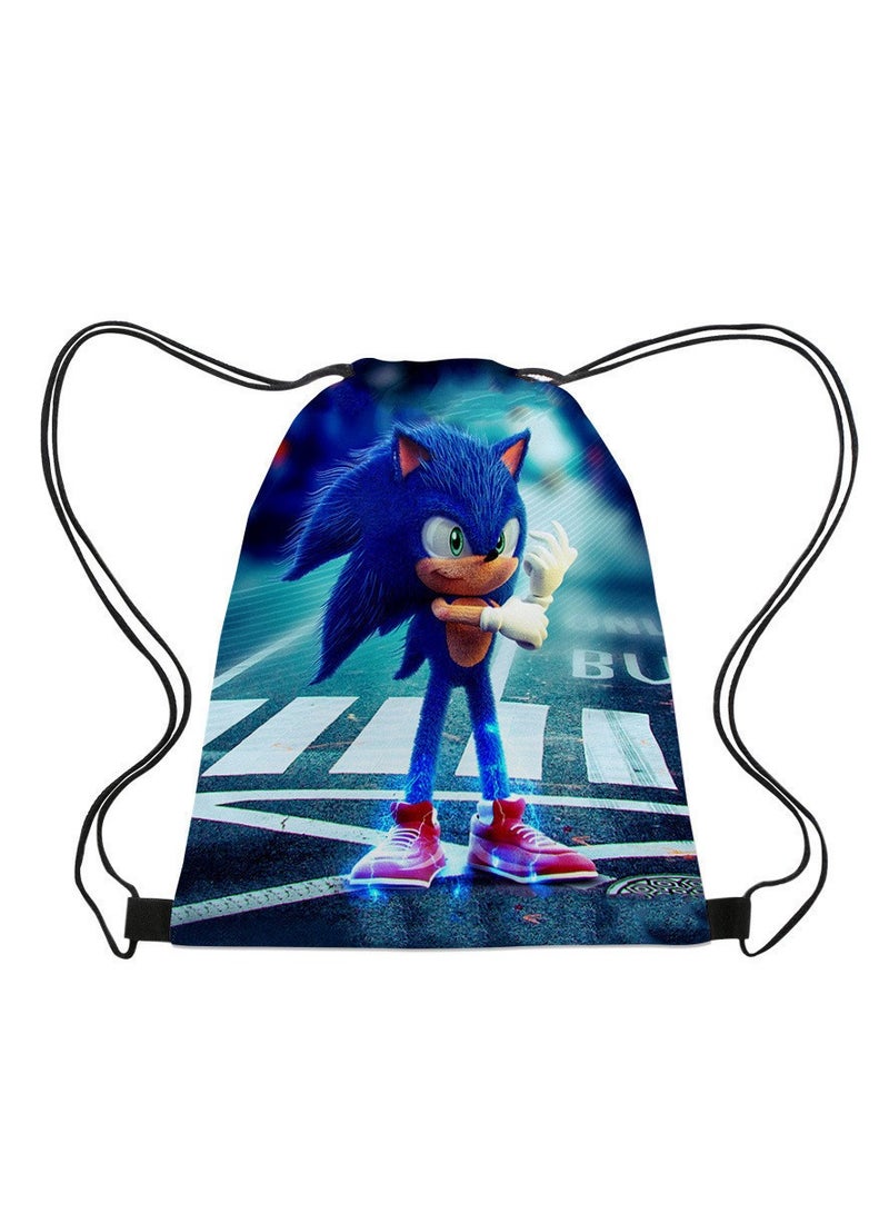 Sonic Portable Drawstring Bag Backpack 35*45cm