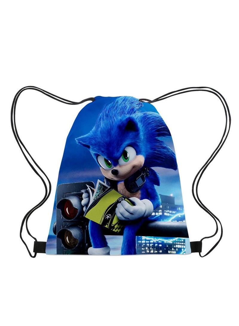 Sonic Portable Drawstring Bag Backpack 35*45cm