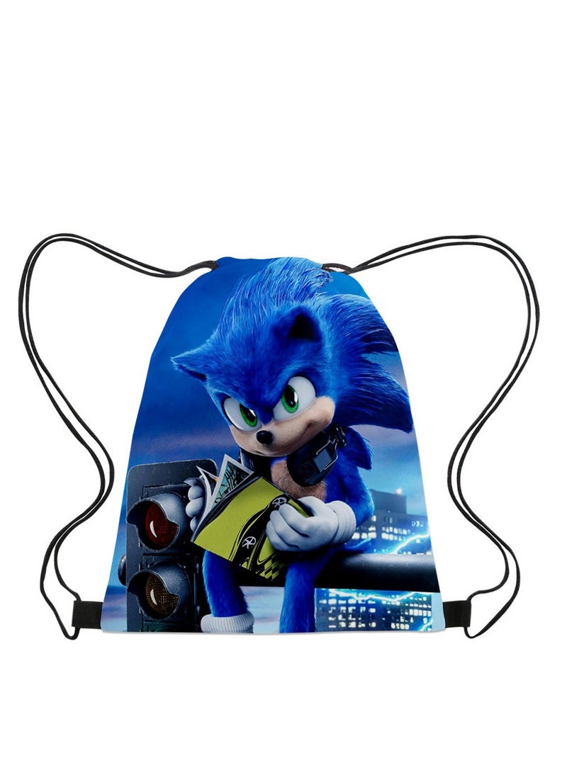 Sonic Portable Drawstring Bag Backpack 35*45cm