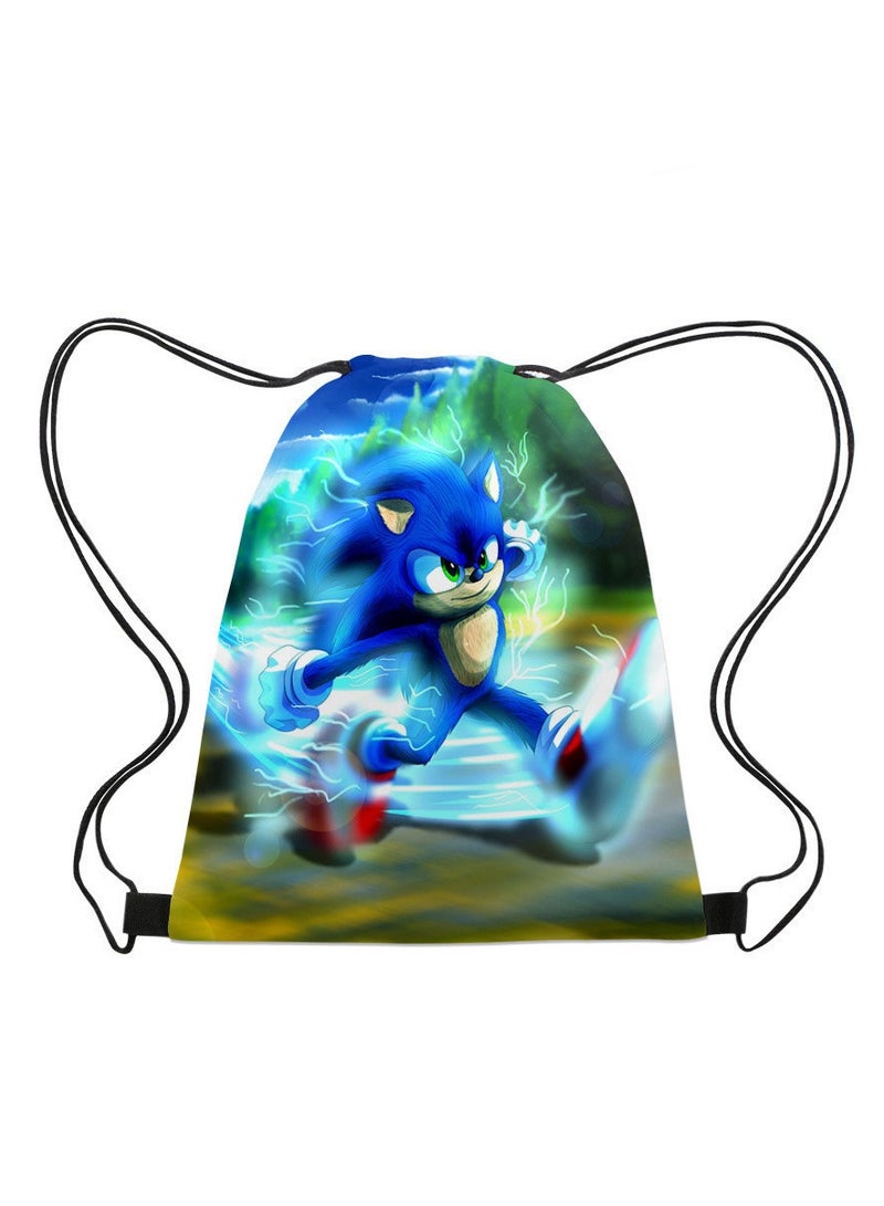 Sonic Portable Drawstring Bag Backpack 35*45cm