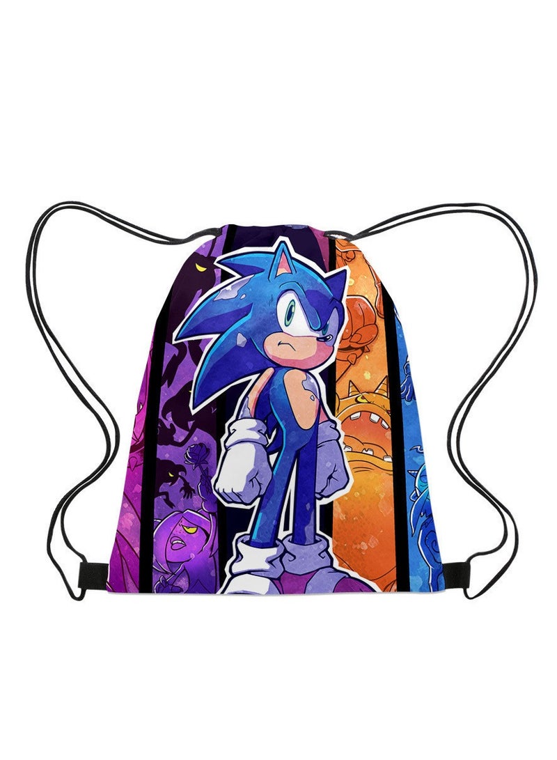 Sonic Portable Drawstring Bag Backpack 35*45cm