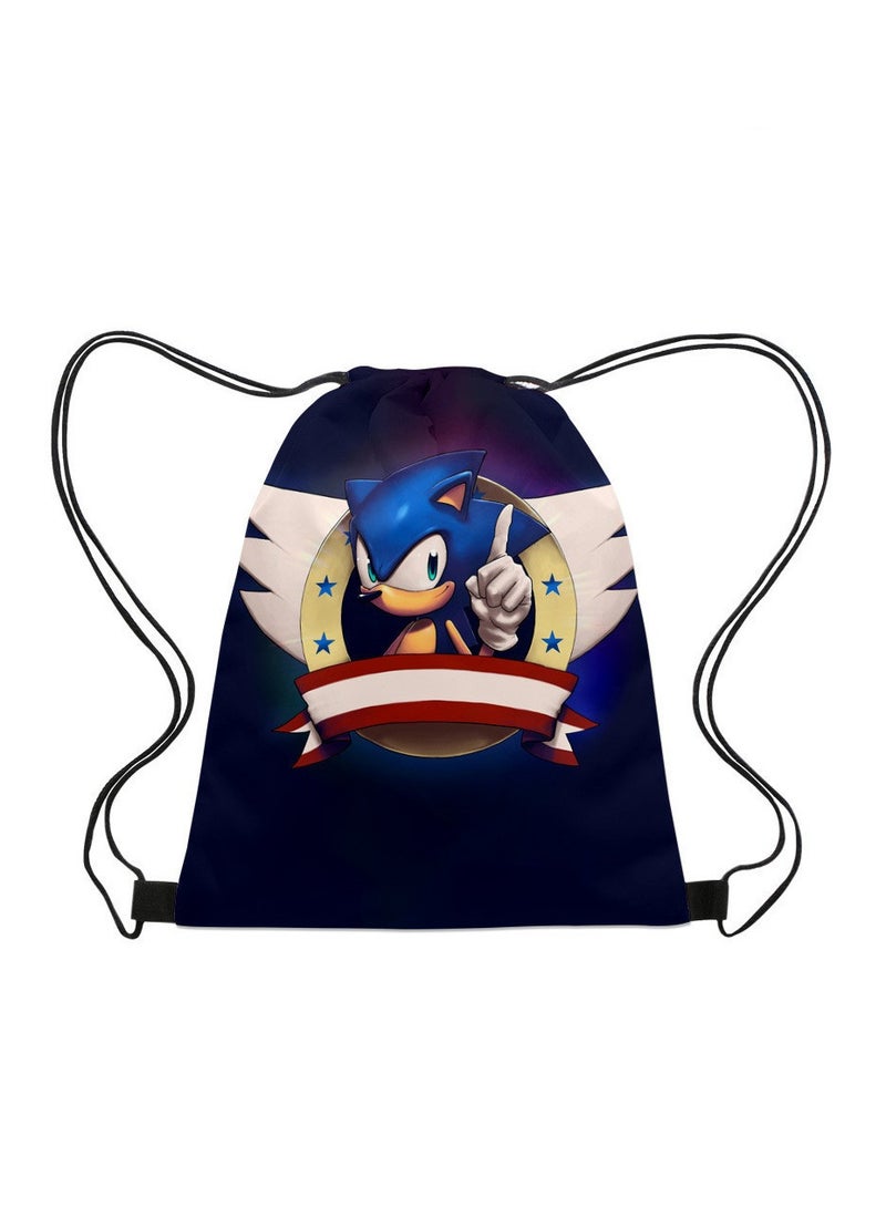 Sonic Portable Drawstring Bag Backpack 35*45cm