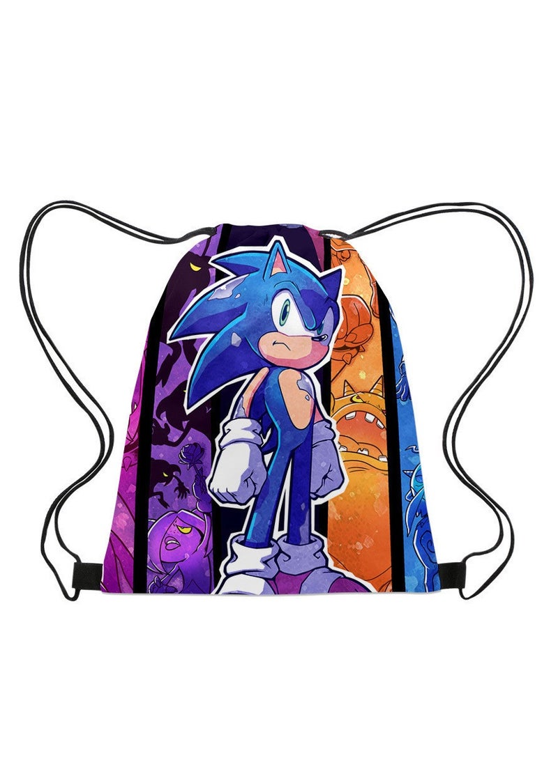 Sonic Portable Drawstring Bag Backpack 35*45cm