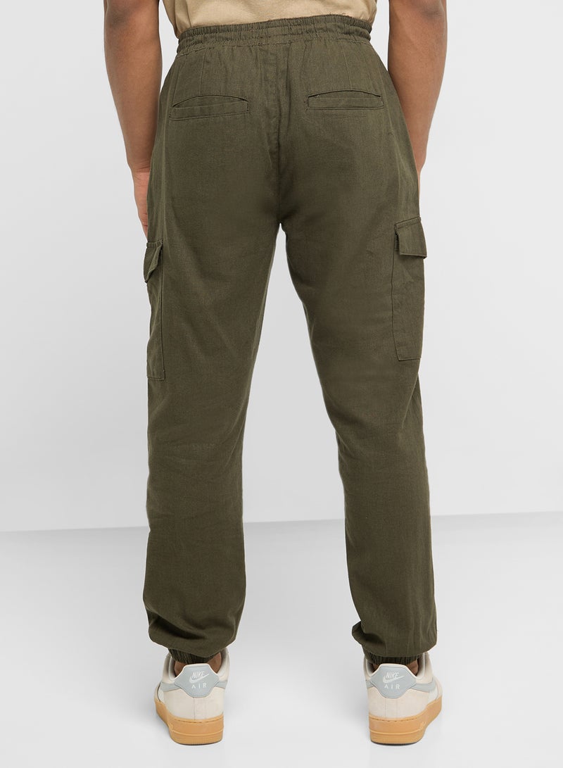 MENS COTTON/LINEN CARGO PANT