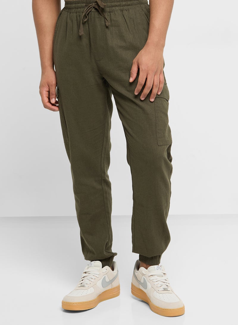 MENS COTTON/LINEN CARGO PANT