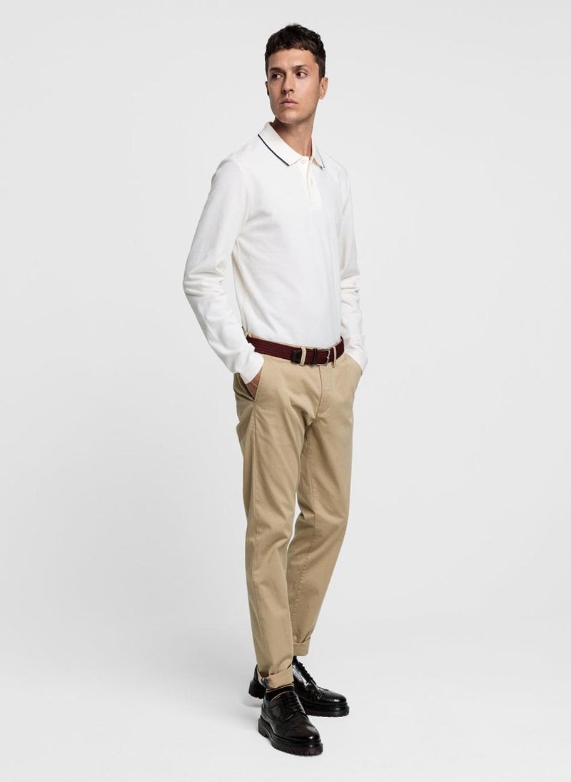 Slim Fit Twill Chinos