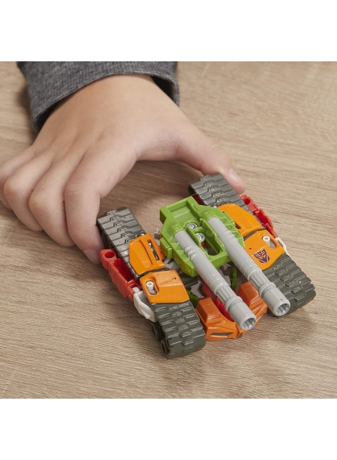 TRANSFORMERS Bumblebee Cyberverse Adventures Action Attackers: 1-Step Bludgeon Action Figure, Whirlwind Slash Action Attack Move, 10.5-cm