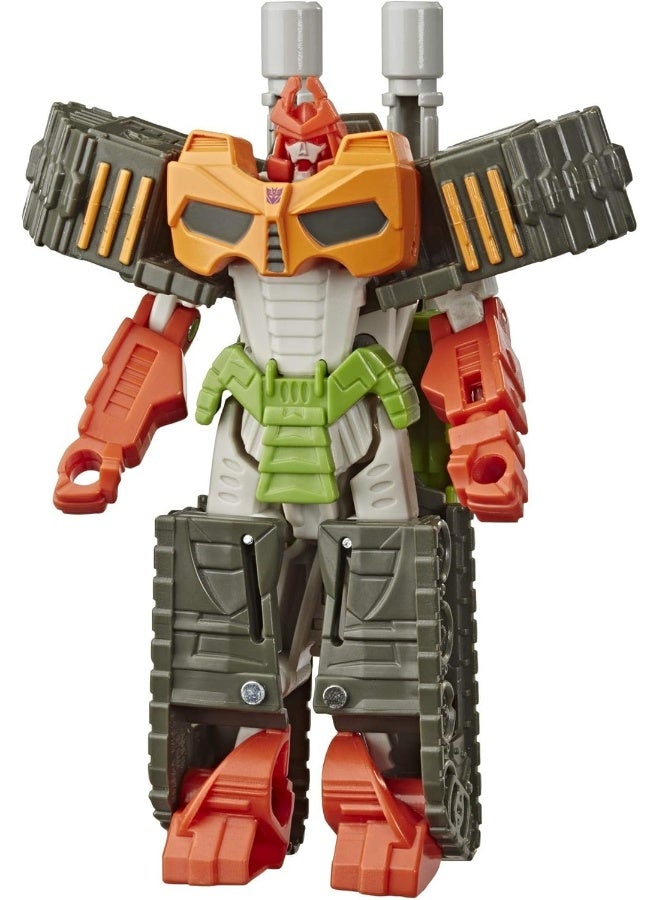 TRANSFORMERS Bumblebee Cyberverse Adventures Action Attackers: 1-Step Bludgeon Action Figure, Whirlwind Slash Action Attack Move, 10.5-cm
