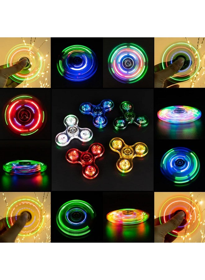 5 Pack Fidget Spinners｜Led Light Up Fidget Spinners For Children｜Party Favors｜Goodie Bag Stuffers Birthday Gifts Classroom Prizes