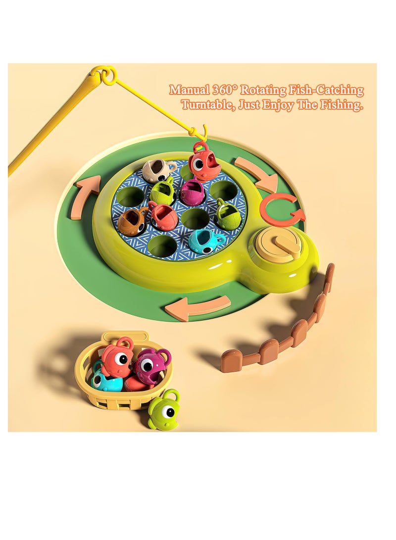 Interactive Light Up Fishing Game with Music and Hammering Fun for Kids Ages 4 to 8, Perfect Party Toy for Family Enjoyment