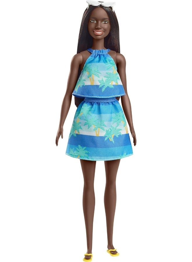 Barbie Loves The Ocean Doll - Ocean Print Top And Skirt