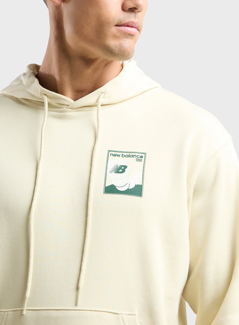 French Terry Relaxed Hoodie