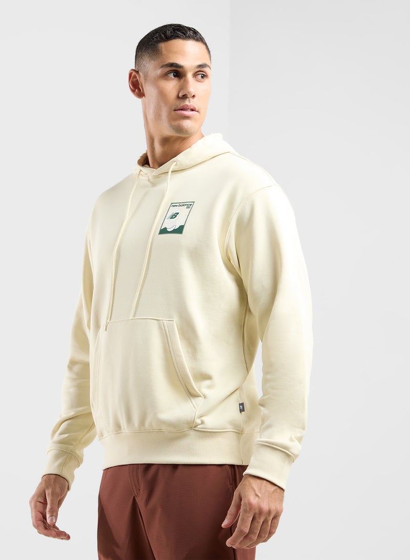 French Terry Relaxed Hoodie