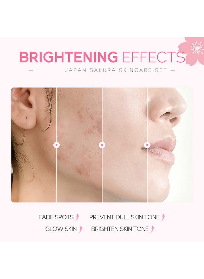 Skin Care Set Women Gift Sets Sakura Skin Care Sets & Kits Gift Set With Cleansertonerserumeye Creamessence Serum Beauty Products For Women (Setc)