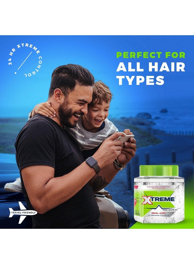 Proexpert Clear Styling Hair Gel Alcoholfree 24Hours Control With Aloe Vera Travel Size 3.39 Oz (Pack Of 24)