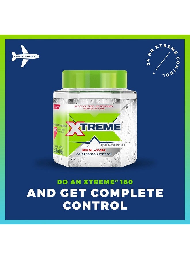 Proexpert Clear Styling Hair Gel Alcoholfree 24Hours Control With Aloe Vera Travel Size 3.39 Oz (Pack Of 24)