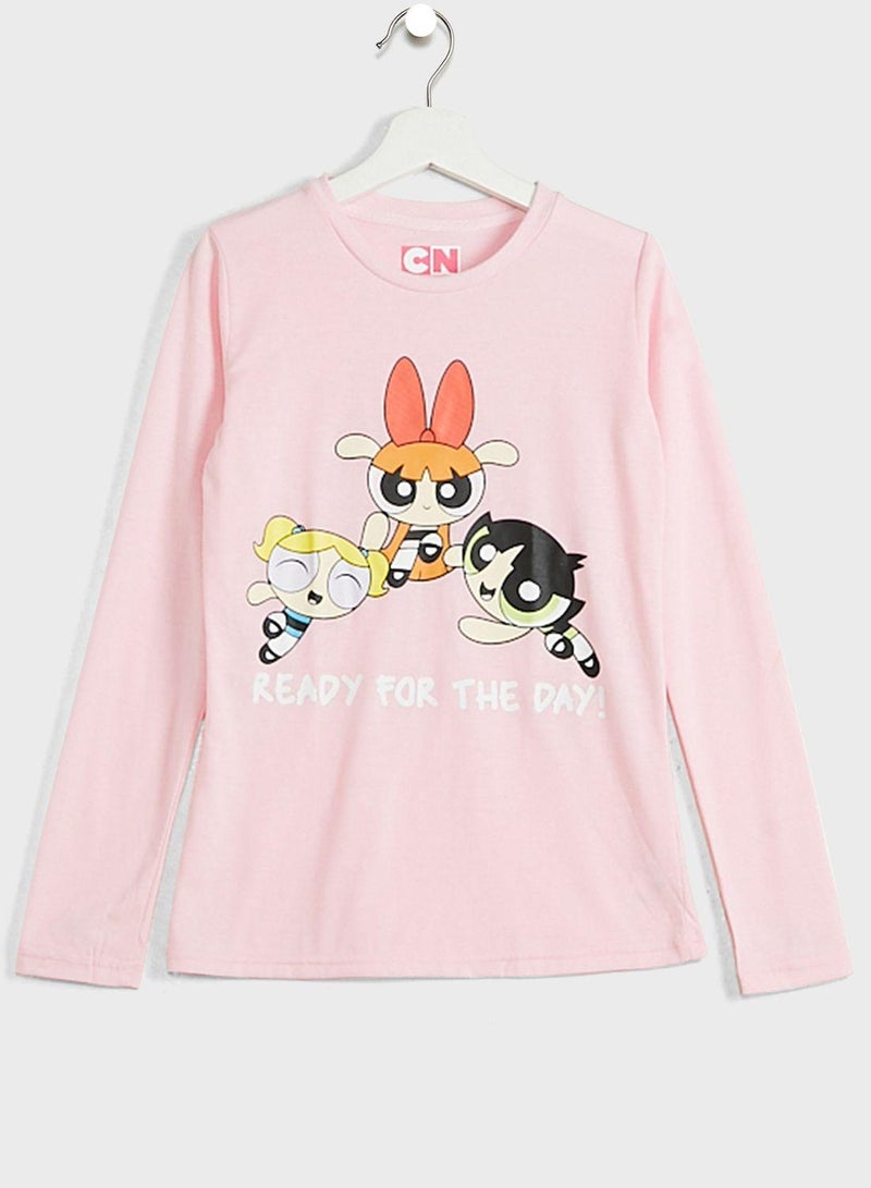 Kids Power Puff Pyjama Set