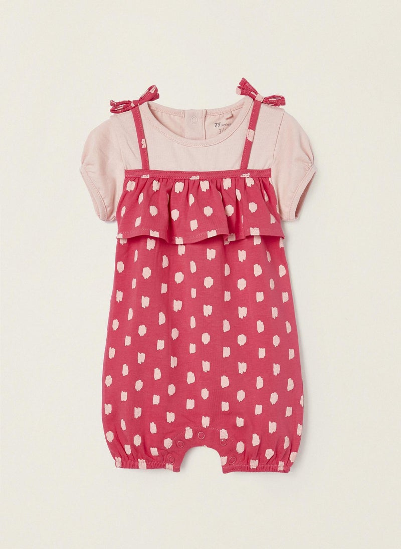 Jumpsuit with Frills and Bows for Newborns