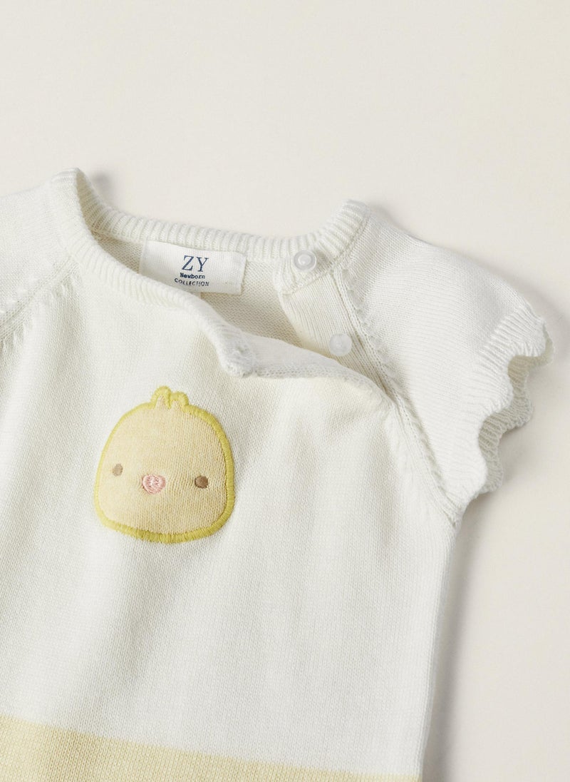 Zippy Knit Jumpsuit for Newborns Little Chick