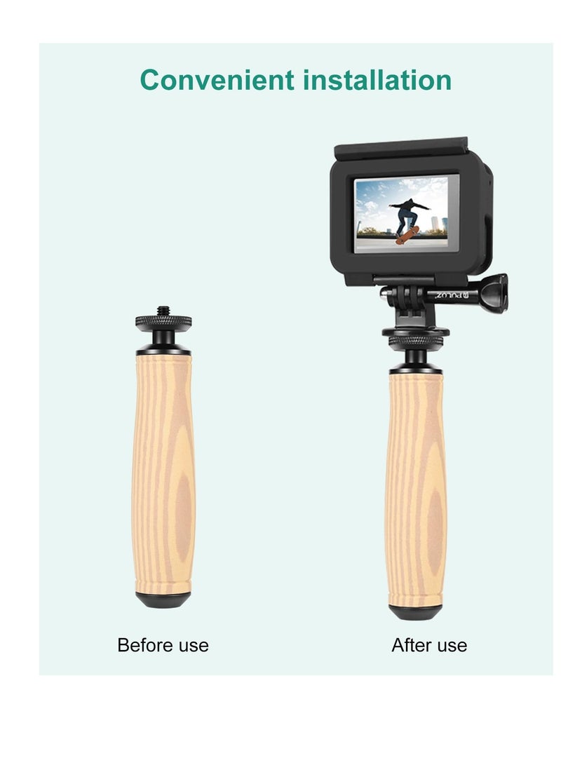 Universal Handheld Gimbal Stabilizer for Cameras and Smartphones, Supports 1/4 Inch Mount for Video Recording