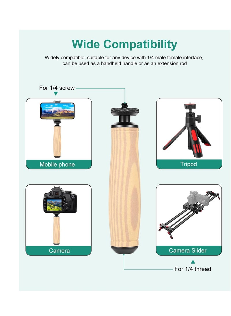 Universal Handheld Gimbal Stabilizer for Cameras and Smartphones, Supports 1/4 Inch Mount for Video Recording