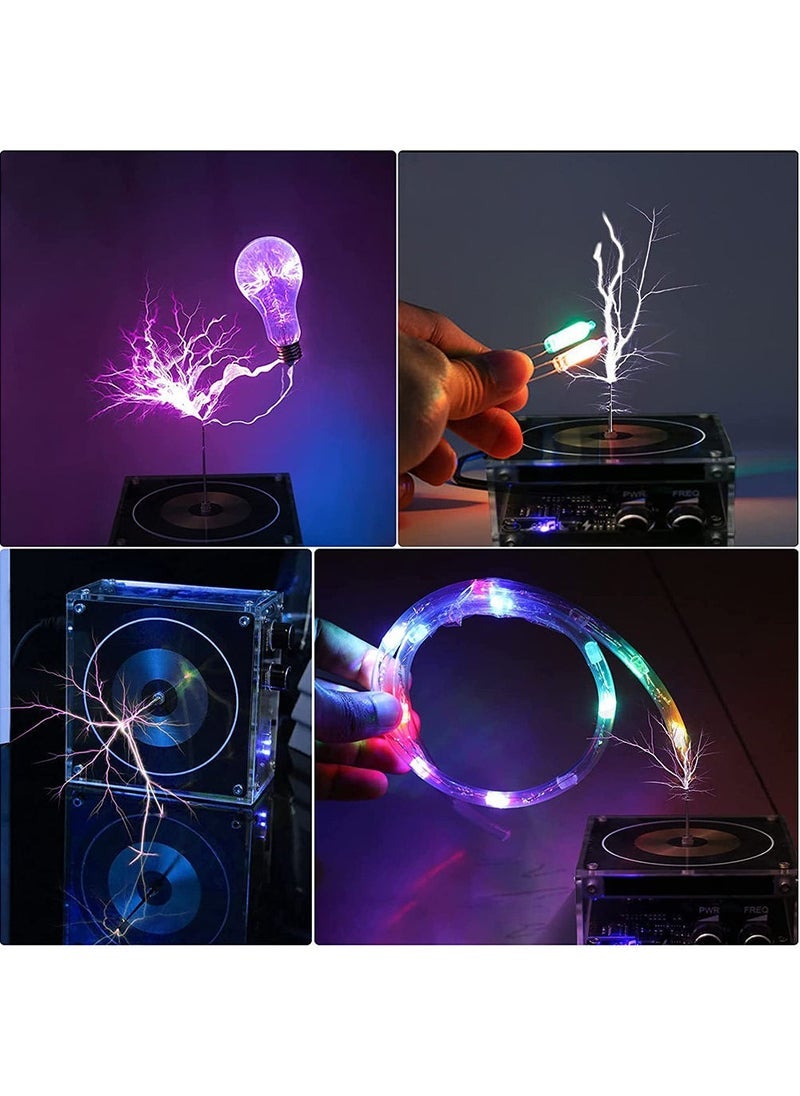 Hand-touchable Palm Lightning Sound Speaker With Music Tesla Coil Wireless With Stereo Sound Speaker For Desk Decoration, Living Room, Bedroom Party Festival Gift for Men and Women