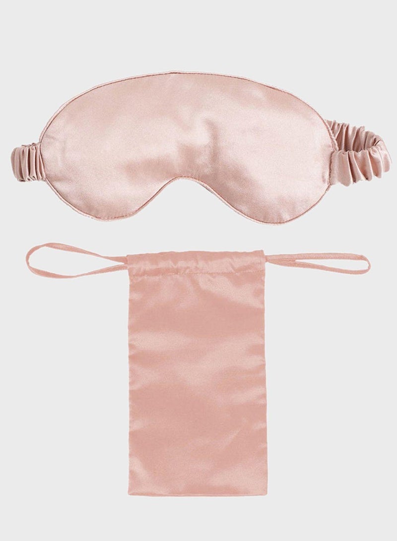 Silk Eye Mask - Pastel Pink