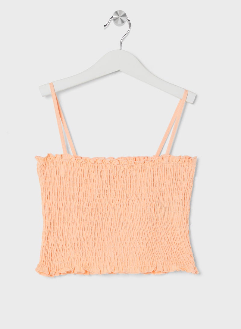 Smocked Strappy Top