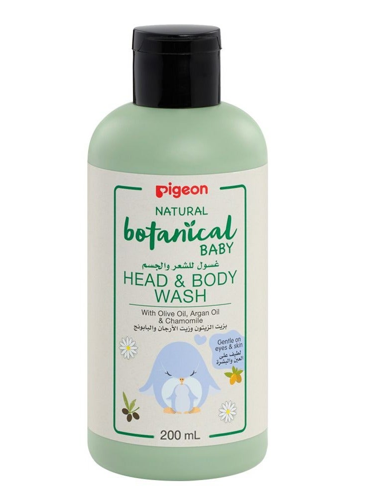 Pigeon Natural Botanical Baby Head & Body Wash, 500ml