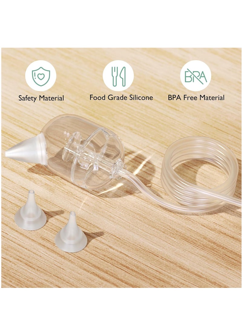 Nasal Aspirator for Baby, 65kPa Electric Nose Aspirator for Toddler, Baby Nose Sucker with 9 Suction Levels, Automatic Nose Cleaner with 3 Silicone Tips, 9 Music and 3 Lights