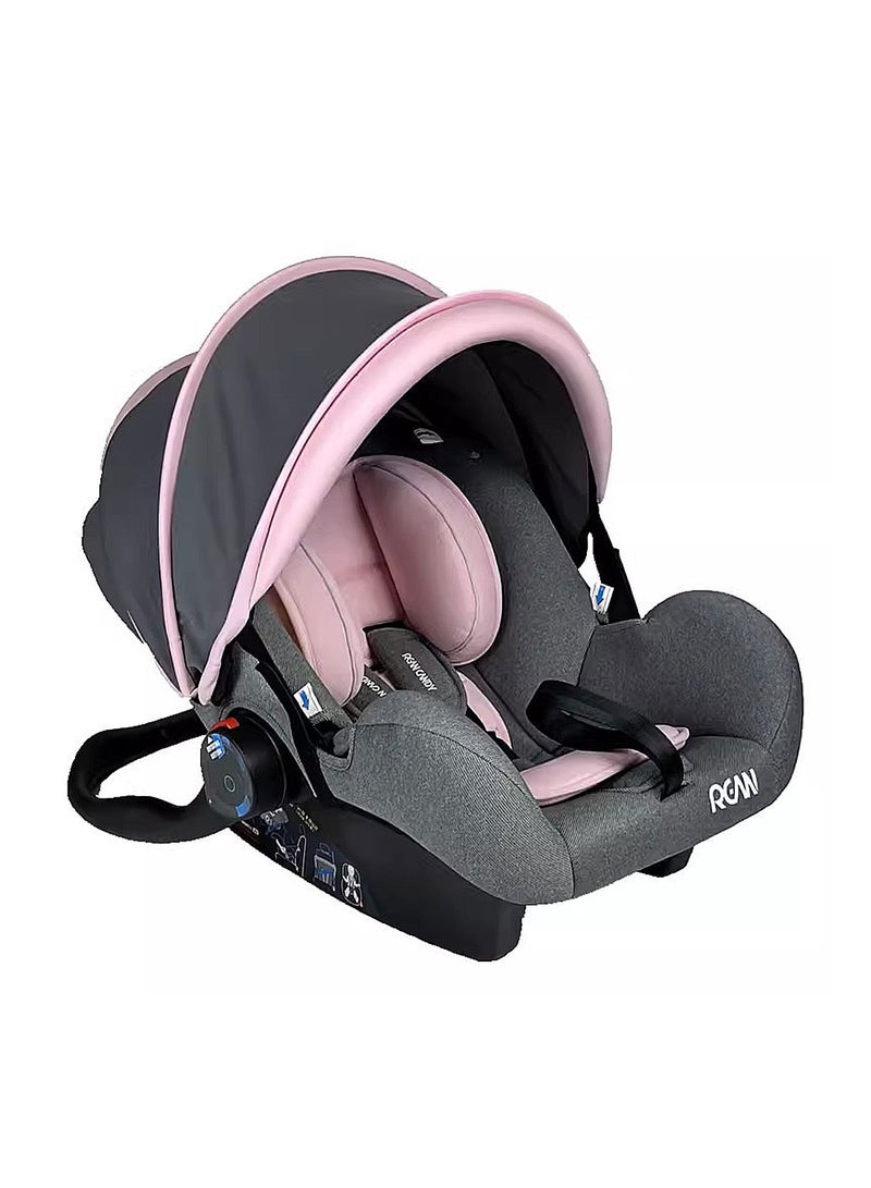 4 In 1Baby Safety Car Seat, Adjustable Backrest And Canopy, Three-Point Safety Belt, Car Carrier For Kids From 0-15 Months