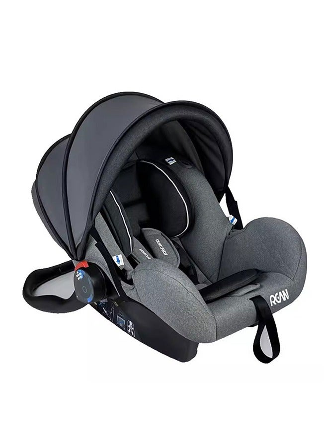 4-In-1 Baby Safety Car Seat With Adjustable Backrest And Canopy, Three-Point Safety Belt, 0 - 15 Months