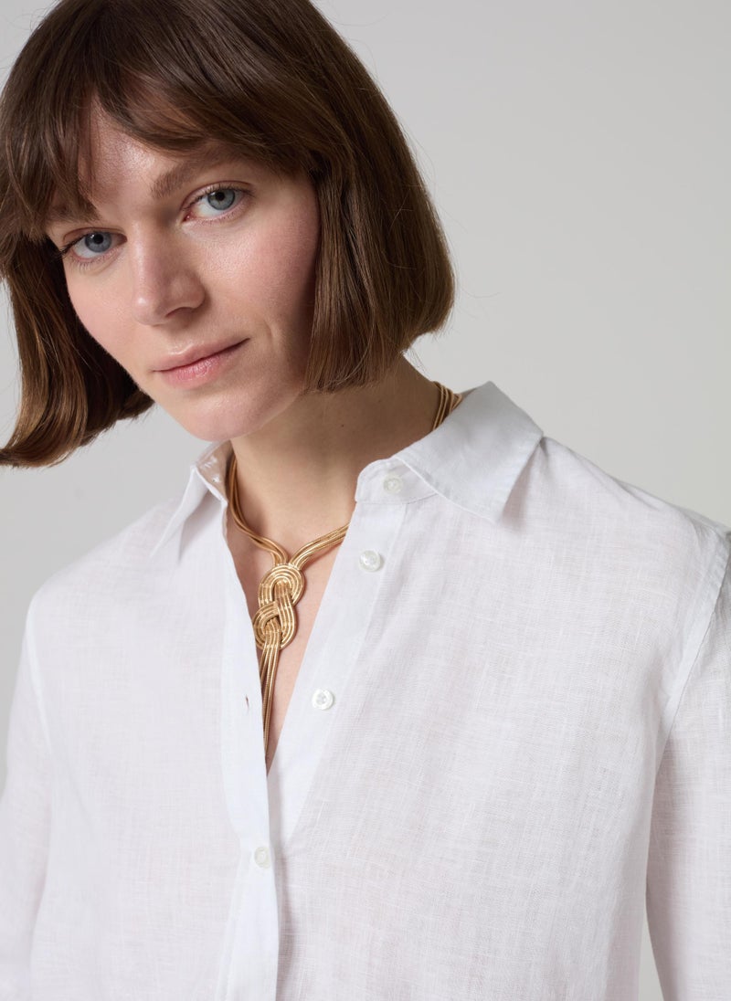 Ovs Linen Blouse White