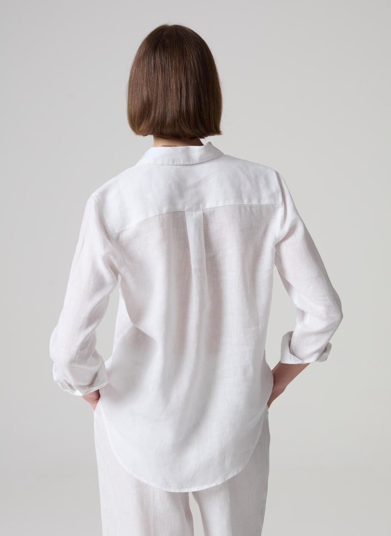 Ovs Linen Blouse White