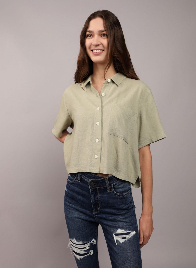 Short-Sleeve Button-Up Shirt